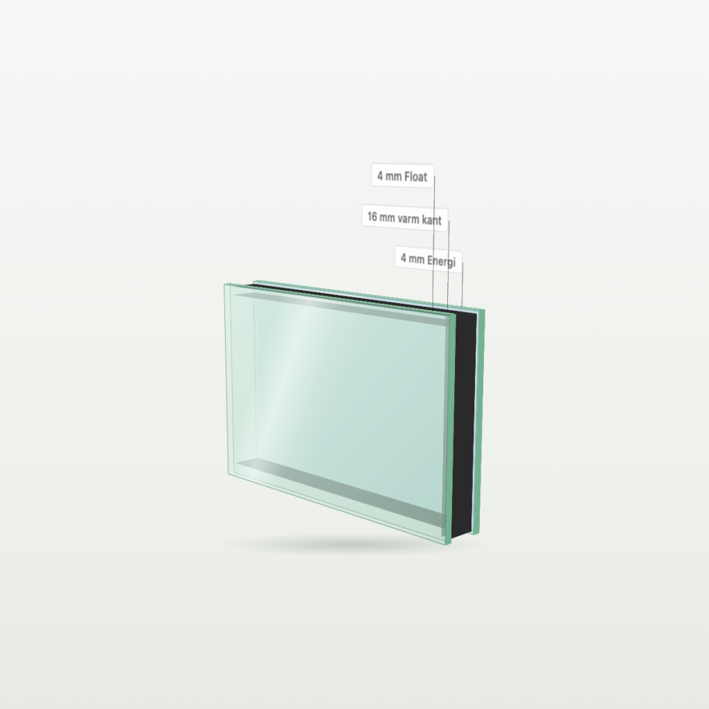 Isolerglas – måttanpassat, 3D-vy